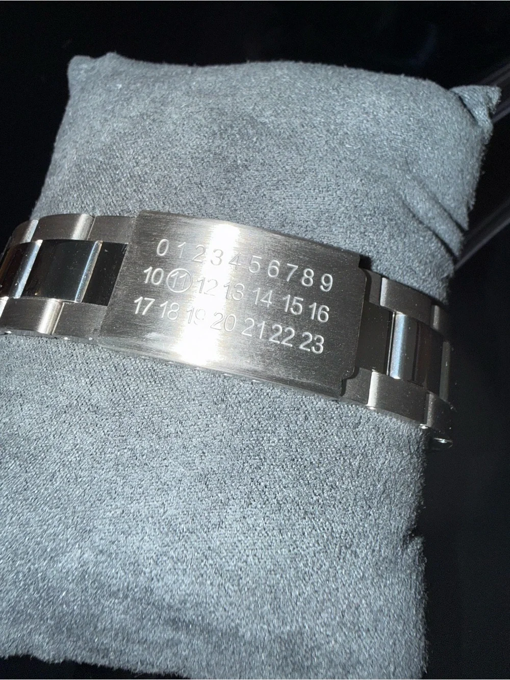 Maison Margiela Stainless Steel Bracelet Wristwatch Band - Silver